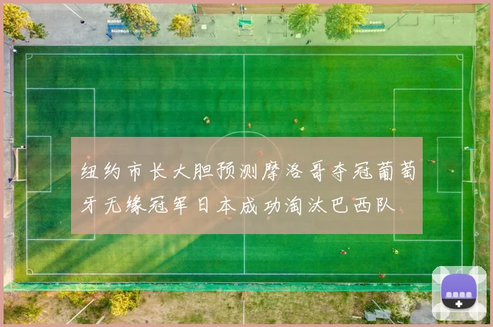 纽约市长大胆预测摩洛哥夺冠葡萄牙无缘冠军日本成功淘汰巴西队